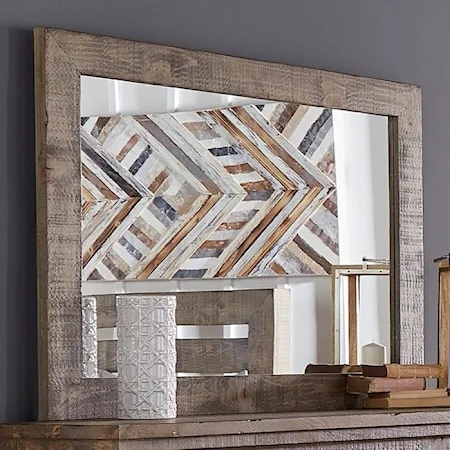 Distressed Pine Mirror